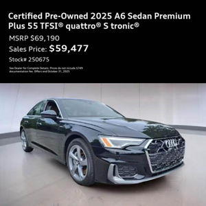 A6 Sedan Premium Plus 55 TFSI® quattro® S tronic®